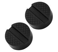 Lyeteung 2 PCS Car Jack Pad 65mm, Universal Floor Jack Pad Adapter, Slotted Trolley Jacking Rubber Blocks, Car Slotted Frame Rail Protector, for Trolley Jack