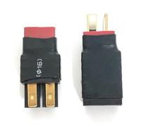 Lyeteung 2 PCS Compatible with Traxxas to T Plug Adapter, Deans-T Male / Female to Compatible with TRX Male / Female Plug Connector, for RC LiPo Battery