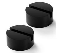 Lyeteung 2 PCS Rubber Jack Pad 75mm, Universal Floor Jack Pad Adapter, Slotted Trolley Jacking Rubber Blocks, Car Slotted Frame Rail Protector, for Trolley Jack