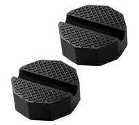 Lyeteung 2 PCS Universal Floor Jack Rubber Pad 65mm, Universal Slotted Jack Pads, Jack Pad Adapter, Car Slotted Frame Rail Protector, for Jack Stand