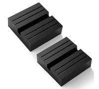 Lyeteung 2 PCS Universal Floor Jack Rubber Pad 75mm, Slotted Square Rubber Jack Stand Pad, Car Slotted Frame Rail Protector, Jack Pad Adapter Pinch, for Car Lift