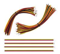 Lyeteung 20 Pairs Mini Micro JST-ZH 1.5 Plug Connector, JST 3 Pin Micro Electrical Male and Female Connector Plug Wire Cable, with 150mm 26AWG Wire