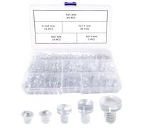 Lyeteung 200 PCS 5/5.5/6/9 mm Glass Top Table Bumpers with Stem, Clear Stem Bumper, for Glass Table Tops, Furniture, Drawers, Wardrobes