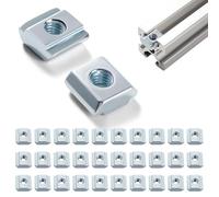 Lyeteung 30 PCS 20 Series M4 T Slot Nut, T-Track Sliding Nuts, T-Slot Hammer Head Nut, for 6 mm Slot 2020 2040 2060 Aluminum Extrusion Profile