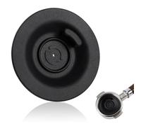 Lyeteung 54mm Silicone Espresso Cleaning Disc with Hole, Backflush Tablet, Silicone Coffee Machine Handle Cleaning Pad, Compatible with Sage, Black