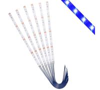 Lyeteung 6 PCS 200mm 12V - 18V Pre Wired Strip, 2835 SMD LED Model Railway LED Lighting, Blue