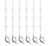 Lyeteung 6 PCS 200mm 12V - 18V Pre Wired Strip, 2835 SMD LED Model Railway LED Lighting, Green