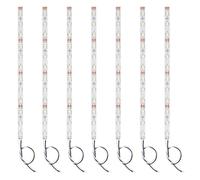 Lyeteung 6 PCS 200mm 12V - 18V Pre Wired Strip, 2835 SMD LED Model Railway LED Lighting, White