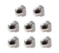 Lyeteung 8 PCS M10 Stainless Steel Cap Nuts, Domed Head Top Hex Nuts, Acorn Decorative Hex Cap Nuts, for Screws, Bolts