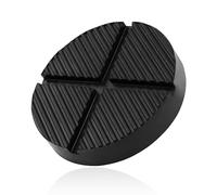 Lyeteung Universal Floor Jack Rubber Pad 125mm, Cross Groove Design Jack Pad Adapter, Pinch Weld Side Frame Rail Protector Puck/Pad 125mm