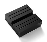 Lyeteung Universal Floor Jack Rubber Pad 75mm, Slotted Square Rubber Jack Stand Pad, Car Slotted Frame Rail Protector, Jack Pad Adapter Pinch, for Car Lift