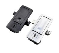 LYEUXHJPX Two-Way Telescopic Zinc Alloy Plane Lock Left and Right Drive Lock Two-Way Press Lock Spring Plastic Plane Lock Box Lock 1Pcs