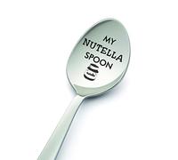 LYF Collection My Nutella Spoon-8 Inch Spoon Designed for Nutella Lover- Under £10- Presents for Him/Presents for Her-Perfect Present for a Sweet Tooth, Silver