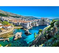 Lyf Jigsaw Puzzle 1000 Piece - Mediterranean Marvel Series 01 Dubrovnik Croatia Premium Quality Puzzles for Adults 1000 Piece Finished Size is 28.9 inches x 20.1 inches (73.5 cm x 51.0 cm)