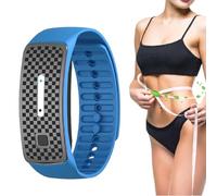 lyfanog Detox Wristband, Fat Blasting Balancing Detox Wrist Strap, Ultrasonic Fat Burning Watch, Adjustable Silicone Bracelet for Men Women (Blue)