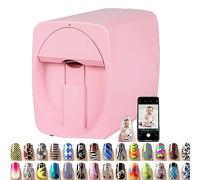 LYFDPN Professional 3D Nail Printer Mini Printer for Nails, Multifunction Portable Mobile Nail Painting Machine for Kid/Nail Studio (White)
