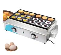 LYFDPN Red Bean Cake Machine, 18 Hole Egg Burger Machine with Easy Clean Non Stick Coating & Cool Touch Handles, for Cooking