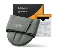 LyfeFocus Neck Ice & Heat Pack - Reusable Hot & Cold Therapy Wrap for Neck, Shoulder & Upper Back Pain Relief - Microwave Heat & Freezer Cold Compress - Grey
