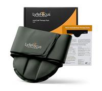 LyfeFocus Neck Ice & Heat Pack - Reusable Hot & Cold Therapy Wrap for Neck, Shoulder & Upper Back Pain Relief - Microwave Heat & Freezer Cold Compress - Black