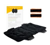 LyfeFocus XL Hot & Cold Mat for Back Pain, Plush, with Straps