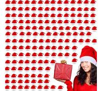 LYFETC Santa Hats 24/48/108pc for Adult and Kids, Upgrade Extra Large Size Santa Outfit Party Hats for Christmas Hats New Year Party Supplies, Thickened Material (red)