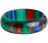 LYFHJD Colorful Chunky Rings Bands Girl Women Rings Simple Style Blue Clouds Ring Rainbow Ring Acrylic Ring, For Men Women Halloween Christmas Valentine's Day Gifts (Color : C, Size : 8)