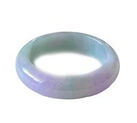 LYFHJD Jade Bangle,Violet Flat Bar Bracelet,Jadeite Bracelet For Women Jewellery Box Gift With Certificate, Versatile For Every Party You Have, Best Gift For Wome (Size : 62-63mm)