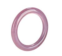 LYFHJD Ladies Jade Bangle Bracelet, Ice Violet Jade Bangle, Round Floating Flower Jade Bracelet, The Best Gift For Family, Friends, Women, With Jewelry Box (Color : Purple, Size : 58-59mm)