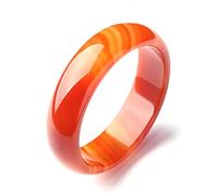 LYFHJD Natural red Agate Chalcedony high ice Bracelet Women's Bracelet Brazilian Jade Chinese Jade high Grade Gift Bracelet It's a, with certificate, gift box (Color : Red, Size : 54mm)
