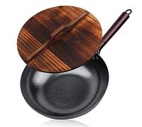 LYFHJD Omelet Traditional Stir Fry Pans Handmade Iron Pot Non-Stick Pan Cast Iron Pot Suitable for Induction and Gas pan