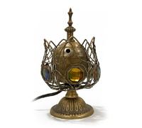 LYFJOY Electric Incense Burner | Arabic-Middle Eastern Style Metal Bakhoor Burner | Traditional Tabletop Censer for Aromatherapy, Home Fragrance, Yoga, Spa, Office Decor (Grey, WL-38M)