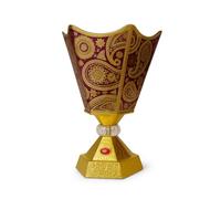 LYFJOY Electric Incense Burner | Arabic-Middle Eastern Style Metal Bakhoor Burner | Traditional Tabletop Censer for Aromatherapy, Home Fragrance, Yoga, Spa, Office Decor (Purpal, IB-31)