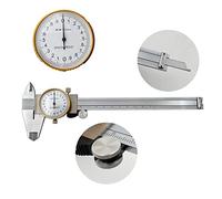 LYFJXX Dial Calipers 0-6" Range with 0.001" High Precision Industry Stainless Steel Vernier Caliper Shockproof Metric Measuring Tool