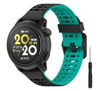 Lyforaz Band for Samsung Galaxy Watch 7 Band 40mm 44mm, Soft Silicone Strap for Galaxy Watch 6 5 4 FE Band 40mm 44mm/6 Classic 47mm 43mm/Watch 5 Pro 45mm/Gear Sport Men Women-Black-Lake blue