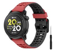 Lyforaz Band for Samsung Galaxy Watch 7 Band 40mm 44mm, Soft Silicone Strap for Galaxy Watch 6 5 4 FE Band 40mm 44mm/6 Classic 47mm 43mm/Watch 5 Pro 45mm/Gear Sport Men Women-Red-Black