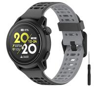 Lyforaz Band for Samsung Galaxy Watch 7 Band 40mm 44mm, Soft Silicone Strap for Galaxy Watch 6 5 4 FE Band 40mm 44mm/6 Classic 47mm 43mm/Watch 5 Pro 45mm/Gear Sport Men Women Women-Black-Gray