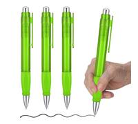 lyforx Big Pens Fat Pens Weighted Pens - Enhanced Writing Stability for Arthritis and Elderly Easy Thick Grip 3pcs Green