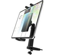 LYFPOOM Tablet Holder for Car - [Height Adjustable] Car Tablet Mount CD Player, Sturdy CD Tablet Stand for iPad Pro 12.9 Air Mini, Galaxy Tabs, Cell Phones, Fire, 4-13" Devices
