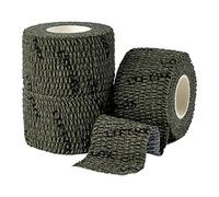 LYFT-RX Weightlifting Hook Grip Tape w/Premium Adhesive for Olympic Weight Lift, Cross Fitness, Lifting, Stretch Fit Athletic Finger Wrap, Protects Thumb Fingers Hand & Enhances Grip, OD Green 3-ROLLS