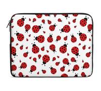 Lyfthologen 15inch Laptop Case, Ladybugs Pattern Infinite Speckled Laptop Sleeve
