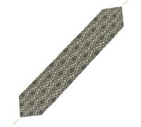 Lyfthologen 178*33cm Table Runner with Tassel, Baroque Table Runner, Table Decoration for Kitchen, Party, Restaurant