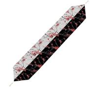Lyfthologen 178*33cm Table Runner with Tassel, Cherry Blossom Table Runner, Table Decoration for Kitchen, Party, Restaurant