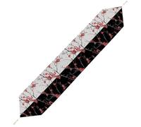 Lyfthologen 200*33cm Table Runner with Tassel, Cherry Blossom Table Runner, Table Decoration for Kitchen, Party, Restaurant