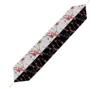 Lyfthologen 229*33cm Table Runner with Tassel, Cherry Blossom Table Runner, Table Decoration for Kitchen, Party, Restaurant