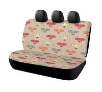 Lyfthologen Car Back Seat Cover, Cute Jack Russell Terrier Car Seat Cover, Universal Seat Covers Set for Most Cars Trucks SUVs