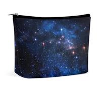 Lyfthologen Cosmetic Bag, Aurora Starry Sky Space Starry Night Sky Makeup Bag, Portable Toiletry Bag with Zipper for Daily Use, Travel