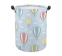 Lyfthologen Laundry Hamper, Colorful Hot Air Balloon Laundry Basket, Washing Basket with Handle