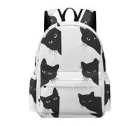 Lyfthologen Rucksack, Cute Black Cat Group Backpack, Casual Daypack for Outdoors,Sport,Travel