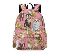 Lyfthologen Rucksack, Cute Chihuahua Backpack, Casual Daypack for Outdoors,Sport,Travel