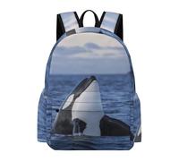 Lyfthologen Rucksack, Killer Whales Orca Backpack, Casual Daypack for Outdoors,Sport,Travel